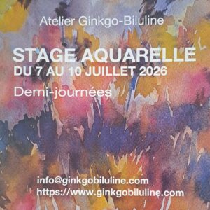 Stage Aquarelle du 7 au 10 juillet 2026