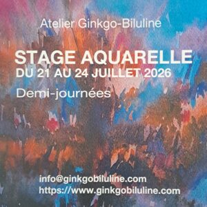 Stage aquarelle du 21 au 24 juillet 2026